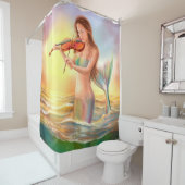 Duschvorhang-Fantasiemeerjungfrauspiele auf Duschvorhang (Beispiel)