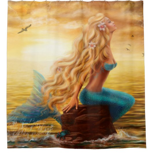 Duschvorhang Fantasy Mermaid (Vorderseite)