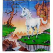 Duschvorhang Fantasy Unicorn Design (Vorderseite)