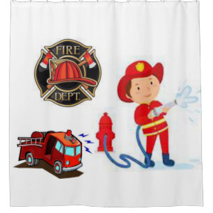 Duschvorhang Fireman