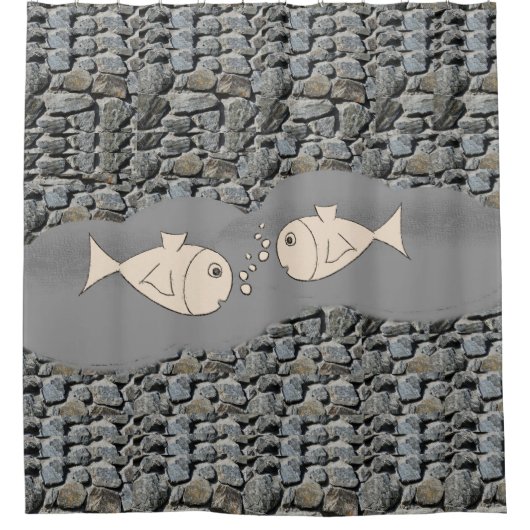 Duschvorhang Fisch (Vorderseite)