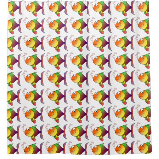 Duschvorhang/Fisch Duschvorhang (Vorderseite)