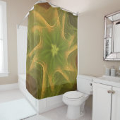 Duschvorhang Fraktal Light Green Palette (Beispiel)