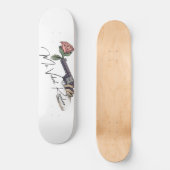 Duschvorhang - Frau Velvet Revolver Skateboard (Vorderseite)