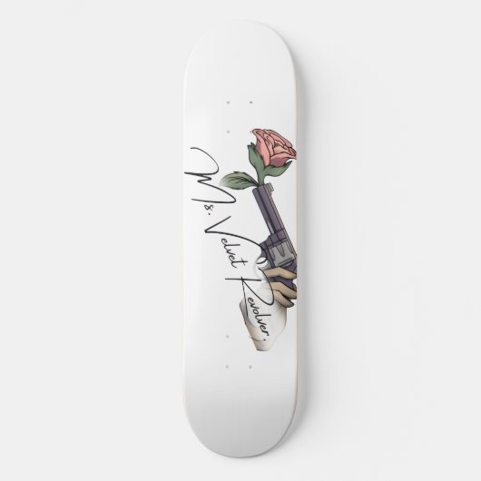 Duschvorhang - Frau Velvet Revolver Skateboard (Vorderseite)