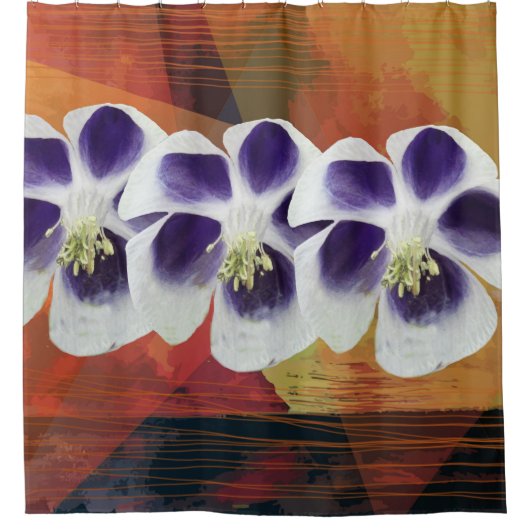 Duschvorhang für Abstrakte Kunst der Frühjahrsgeom (Vorderseite)