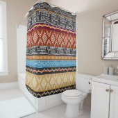 Duschvorhang für afrikanische ethnische Muster (Beispiel)