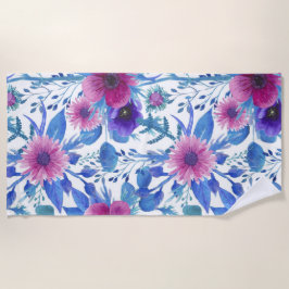 Duschvorhang für ästhetische Blumen Strandtuch