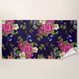 Duschvorhang für ästhetische Blumen Strandtuch