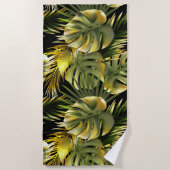 Duschvorhang für ästhetische Blumen Strandtuch (Vorderseite)