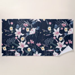Duschvorhang für ästhetische Blumen Strandtuch