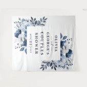 Duschvorhang für blaue Landekorationen Wandteppich (Vorderseite (Horizontal))