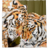 Duschvorhang für Couple Tiger (Vorderseite)