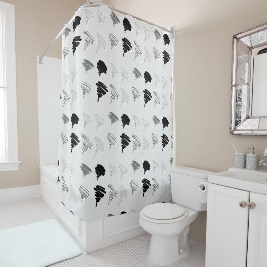 Duschvorhang für das Muster des Brush-Prüfmusters (Beispiel)