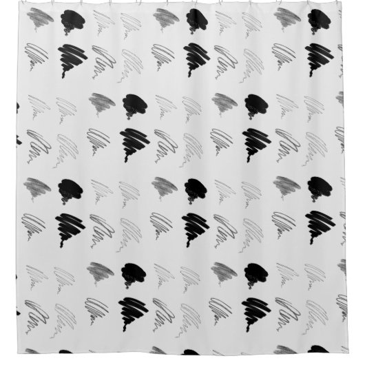 Duschvorhang für das Muster des Brush-Prüfmusters (Vorderseite)
