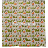 Duschvorhang für den Holzwald (Vorderseite)