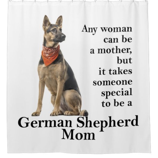 Duschvorhang für deutsche Schäferhunde Mama (Vorderseite)