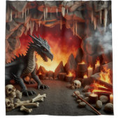 Duschvorhang für Drachenhöhlen (Vorderseite)