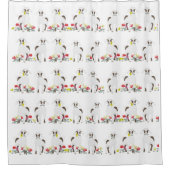 Duschvorhang für Eared Goats (Vorderseite)