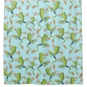 Duschvorhang für Grünbaum-Frog-Muster (Vorderseite)