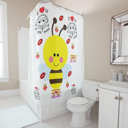 Duschvorhang für Hummeln (Beispiel)
