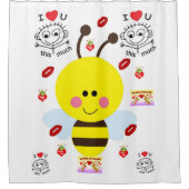 Duschvorhang für Hummeln (Vorderseite)