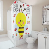 Duschvorhang für Hummeln (Beispiel)