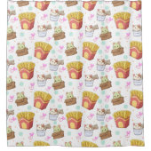 Duschvorhang für Katzenmuster (Vorderseite)