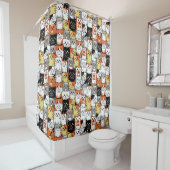 Duschvorhang für Katzenmuster (Beispiel)