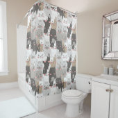 Duschvorhang für Katzenmuster (Beispiel)