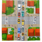 Duschvorhang für Kinder im städtischen Verkehr (Vorderseite)