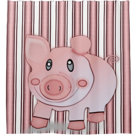 Duschvorhang für Kinder in Rosa (Vorderseite)