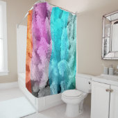 Duschvorhang für Korallenfarben (Beispiel)