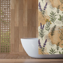 Duschvorhang für Kräuterblüten