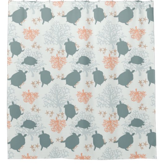 Duschvorhang für Küstenschildkröten (Vorderseite)