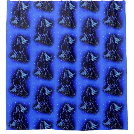 Duschvorhang für Laufpferde (Vorderseite)