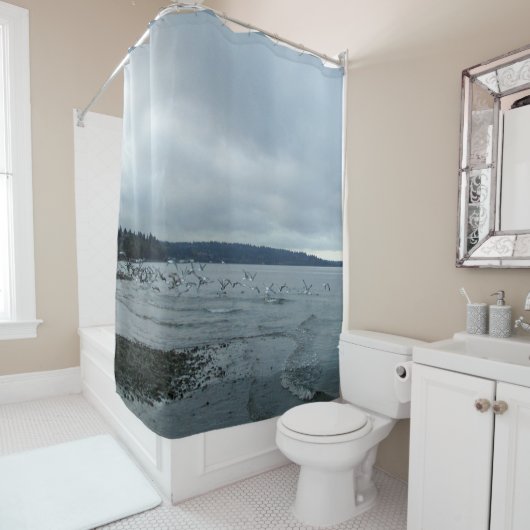 Duschvorhang für Ocean Beach Scene (Beispiel)