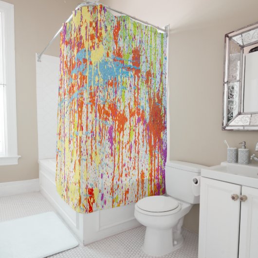 Duschvorhang für Paint Splash (Beispiel)