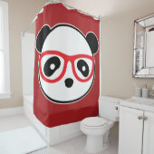 Duschvorhang für Panda-Bären - Wohngestaltung (Beispiel)