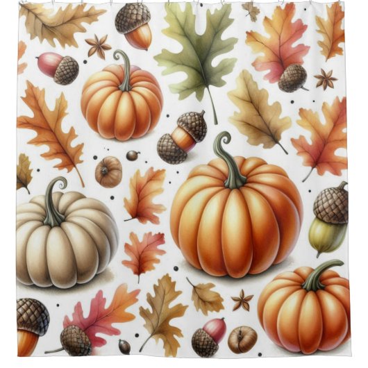 Duschvorhang für Pumpkin Fall (Vorderseite)