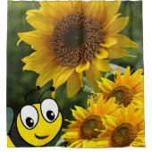 Duschvorhang für Sonnenblumen (Vorderseite)