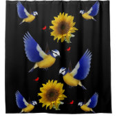 Duschvorhang für Sonnenblumen (Vorderseite)