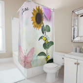 Duschvorhang für Sonnenblumen (Beispiel)
