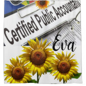 Duschvorhang für Sonnenblumen (Vorderseite)