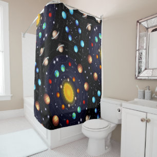 Duschvorhang für Sonnensysteme