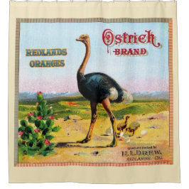 Duschvorhang für Straußenmarken