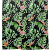 Duschvorhang für tropische Blätter (Vorderseite)