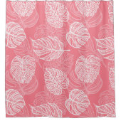 Duschvorhang für tropische Blätter (Vorderseite)