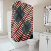 Duschvorhang für US Flagge-Fahnen (Beispiel)