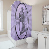 Duschvorhang für viktorianische lila Dame (Beispiel)